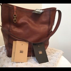 Frye Cognac Side Pocket Hobo bag